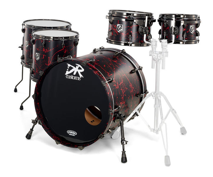 DR Customs Rock Set Black Red Splatter