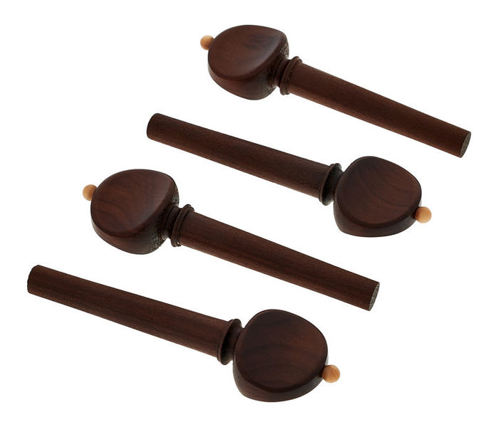 Berdani Violin Pegs Dark Boxwood FR/WH