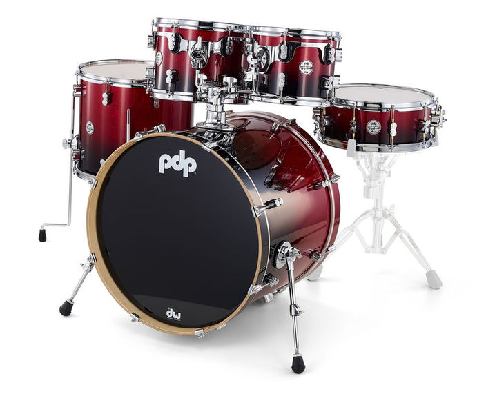 DW PDP CM5 Std. Red/Blk Shell Kit