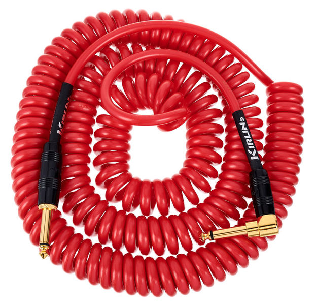 Kirlin Premium Coil Cable 9m Red