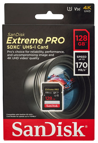 SanDisk Extreme Pro SDXC 128GB 