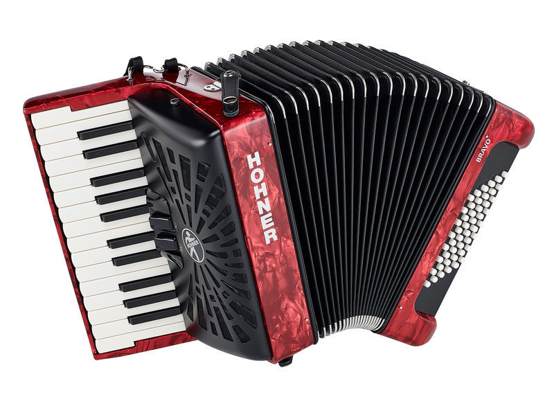 Hohner Bravo II 48 Red silent key