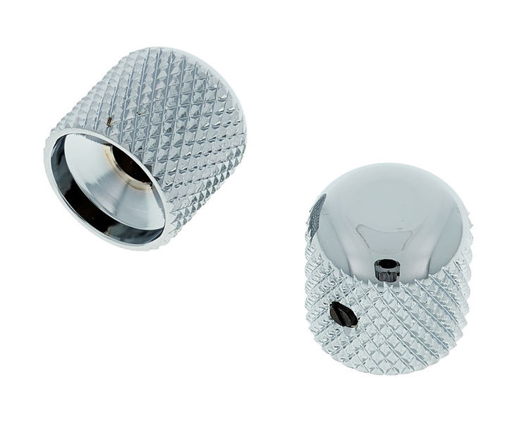 Allparts Metal Dome Knobs Chrome