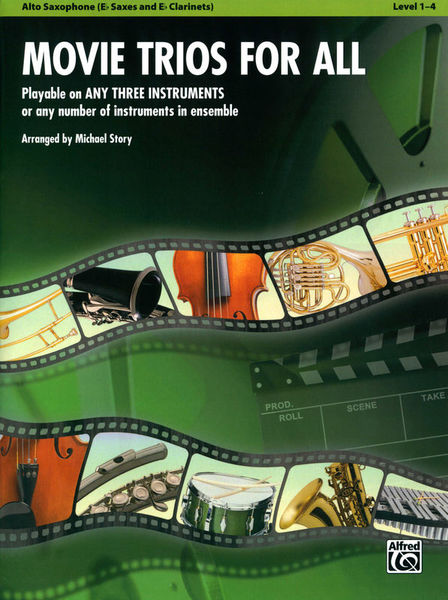 Alfred Music Publishing Movie Trios For All Alto Sax