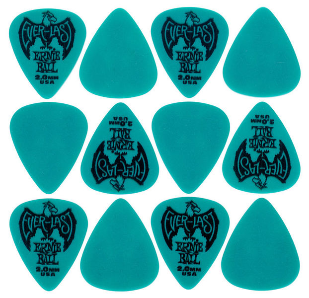 Ernie Ball Everlast Picks 2,00 mm Teal