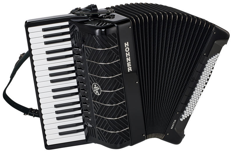 Hohner Mattia IV 96 BK white Buttons