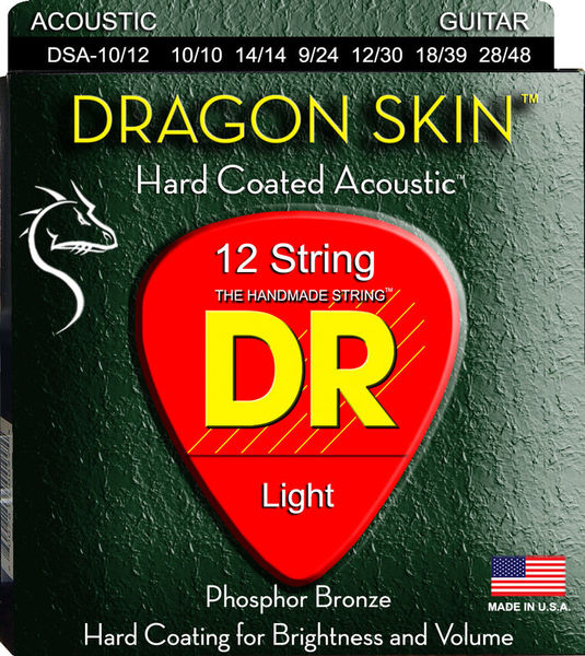 DR Strings Dragon Skin Acoustic 10-48 12s