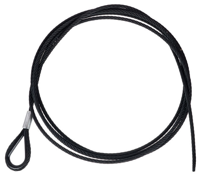 Stairville Steelwire Safety 400cm/6mm Bk