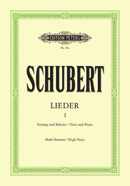 Edition Peters Schubert Lieder 1 High