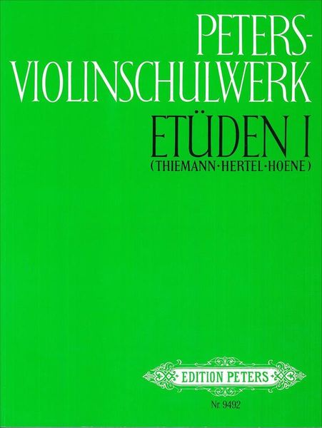 Edition Peters Violinschulwerk Etüden 1