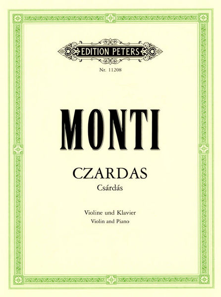 Edition Peters Monti Czardas Violin und Klav