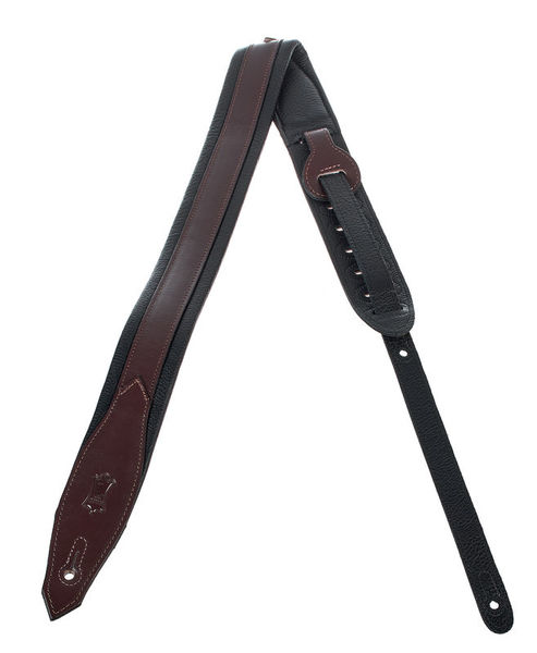 Levys Pad Veg-Tan Leath Strap 2" DBR