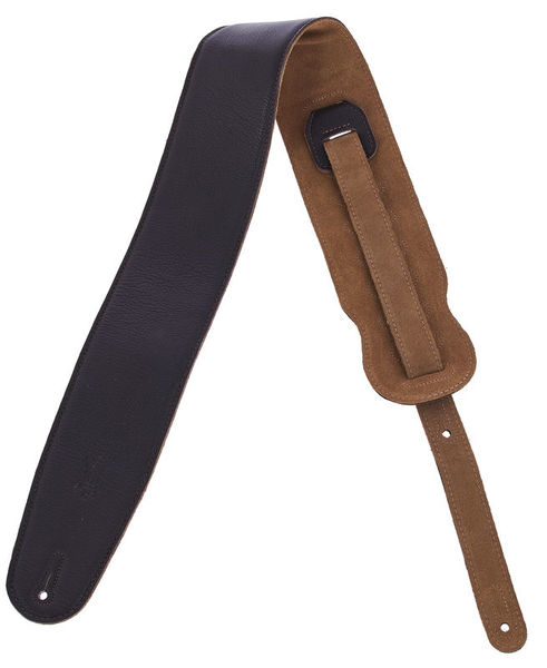 Levys Garment Leather Bass Strap DBR