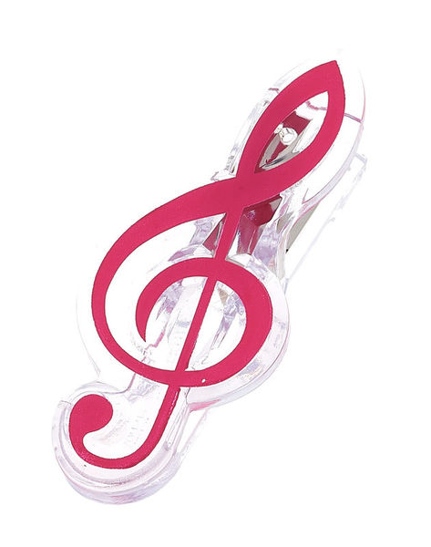 agifty Music Clip Violin Clef Pink