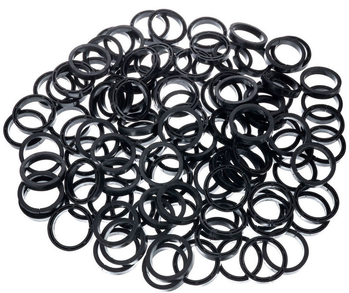 Stairville Snap Protector Ring Bk 100pcs
