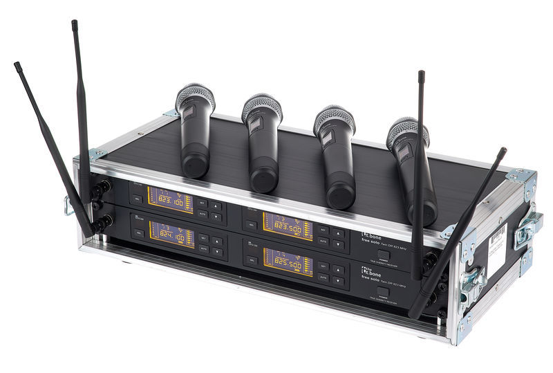 the t.bone free solo HT 823 MHz/4 CH Rack