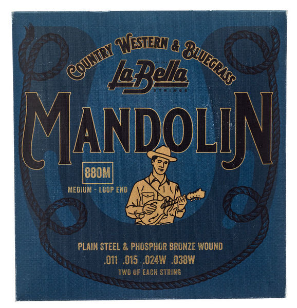 La Bella 880M Mandolin Ph.Br. Medium