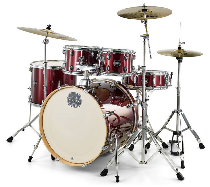 Mapex Storm Rock Zildjian Bundle Red