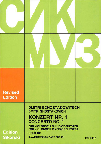 Sikorski Musikverlage Schostakowitsch Concert Nr.1