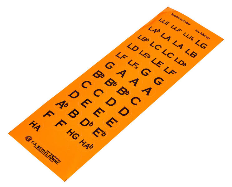 C.A. Seydel Söhne Key label set for coverplates