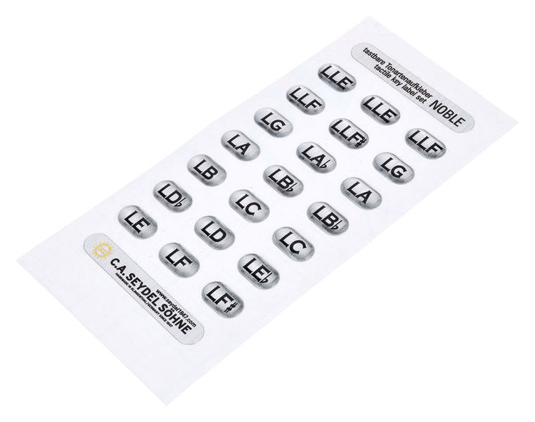 C.A. Seydel Söhne Key Sticker Set 1847 NOBLE low