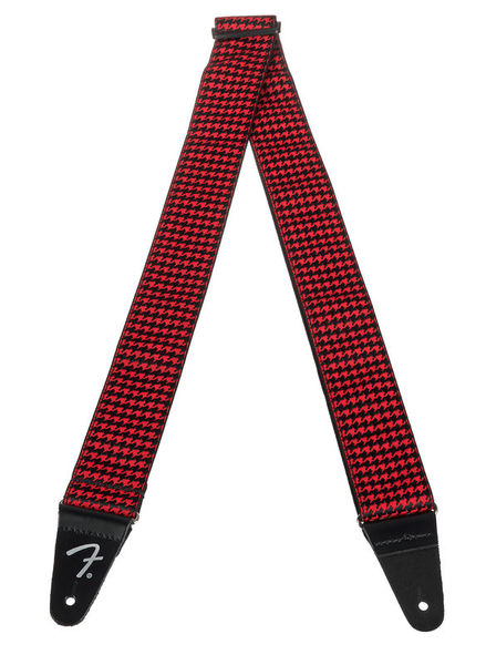 Fender Houndstooth Jacquard Strap Red