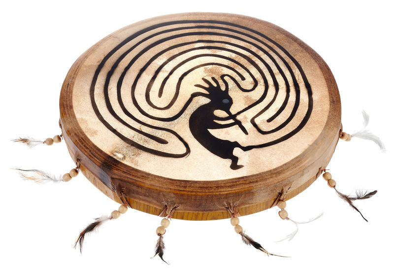 Terre Shaman Drum 30cm Kokopelli