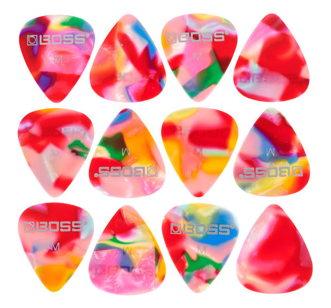 Boss Celluloid Pick Pack M Mosaic