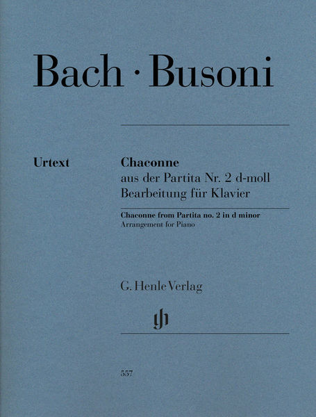 Henle Verlag Bach Chaconne d-moll Klavier