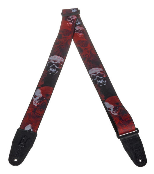 Levys Poly Print Strap 2" Skull