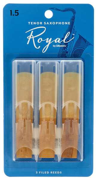 DAddario Woodwinds Royal Tenor Sax 1.5 - 3-Pack