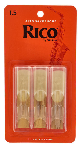 DAddario Woodwinds Rico Alto Sax 1.5 - 3-Pack