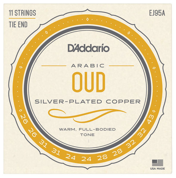 Daddario EJ95A Oud Silver Plated Copper