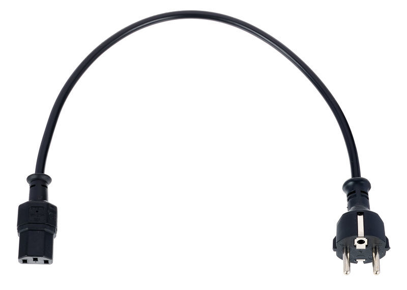 Stairville IEC Power Cable 0,5m BK