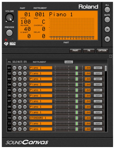 what software is like roland sound canvas
