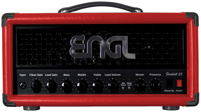 La tête d'ampli pour guitare électrique Engl E633SR Fireball 25 LTD Red | Test, Avis & Comparatif