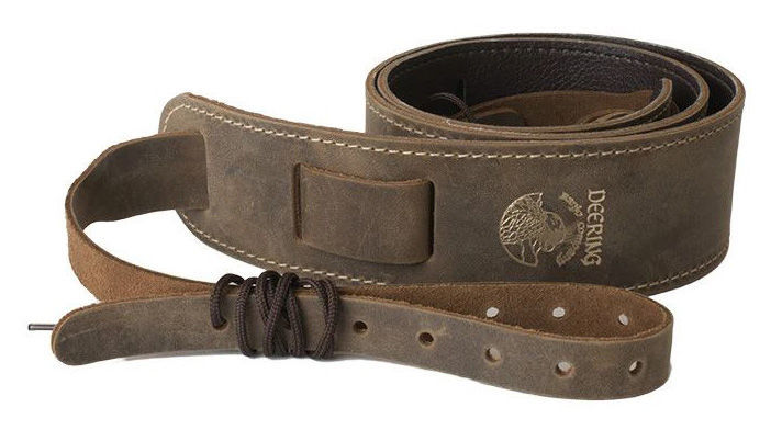 Deering Stitch. Leather Banjo Strap BR