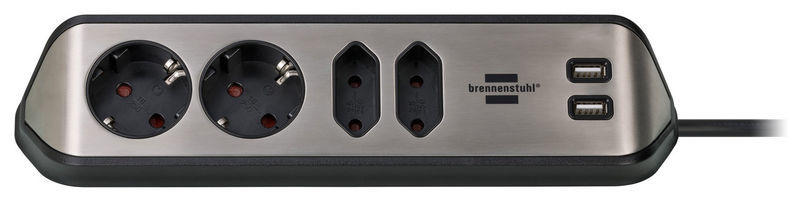 Brennenstuhl Estilo Socket Strip 4Way BK
