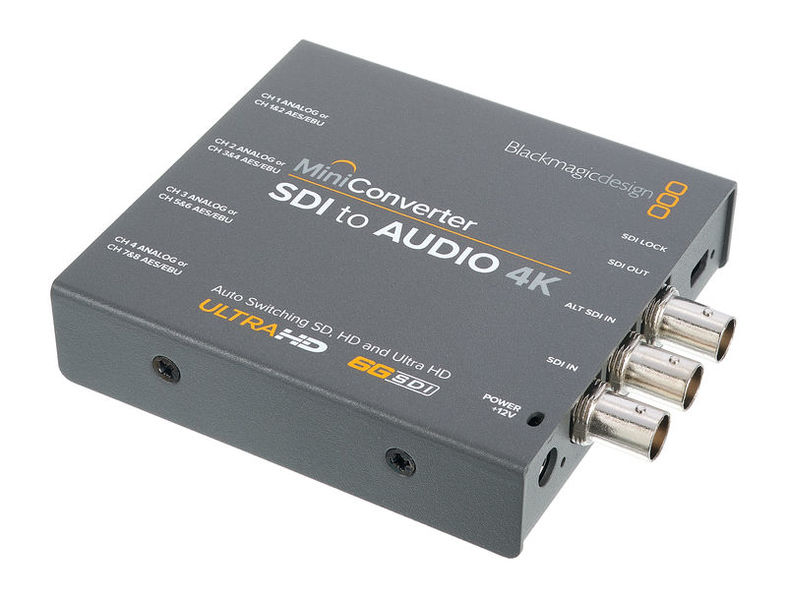 blackmagic sdi to audio