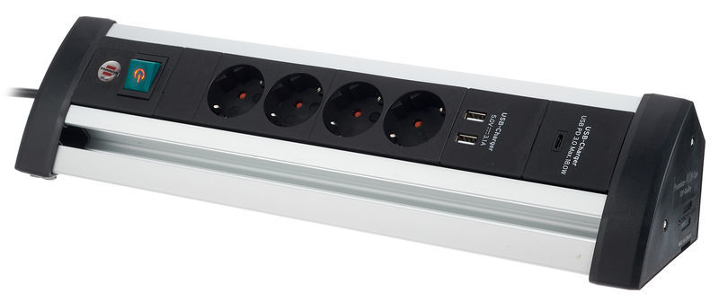 Brennenstuhl A-O-L Power Split 4-Way PD USB