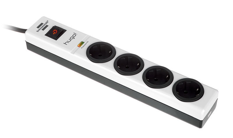 Brennenstuhl Hugo Power Split 4-Way OVP BW