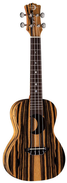 Luna Guitars Uke Crescent BK/WHT Ebony C