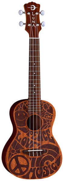 Luna Guitars Uke Love Music Peace Concert