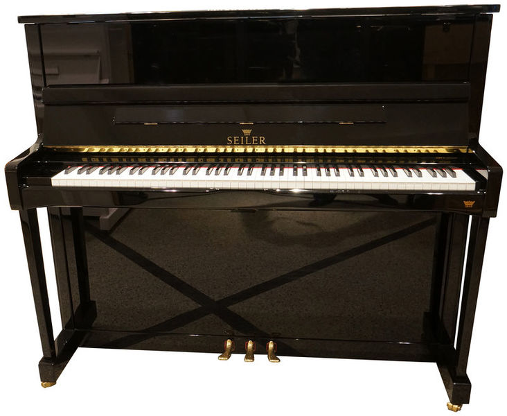 Seiler Piano, used, black