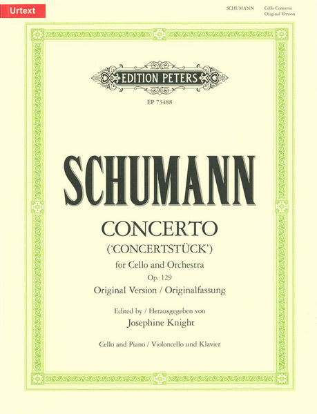 Edition Peters Schumann Concerto op. 129