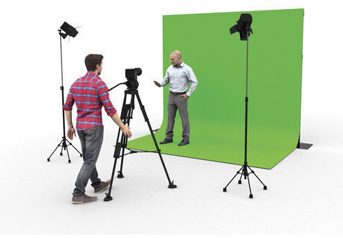 Wentex P&D Chromakey Curtain 4x5,9m