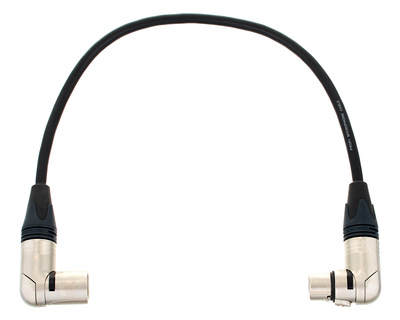 XLR Patch Angled/Angled 0.5m