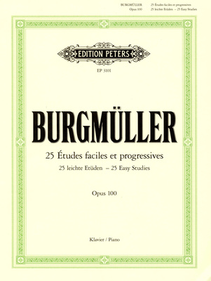 Edition Peters Burgmüller 25 leichte Etüden