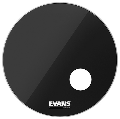 Evans 20" EQ3 Resonant Bass Drum BK