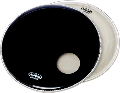 Evans 22" Bass Drum Head Set Black